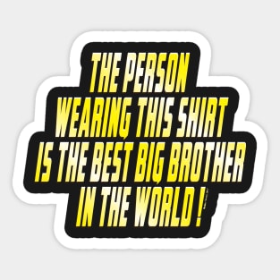 Best Big Brother Sticker